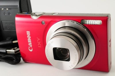 [Excellent] Canon IXY 180 Red Digital Camera Compact Point & Shoot #424