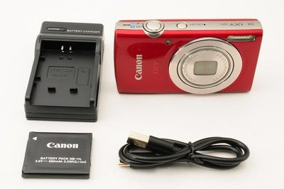 [Excellent] Canon IXY 180 Red Digital Compact Camera Tested #422