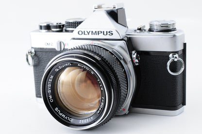 [Near MINT] Olympus OM-2 Silver 35mm Film Camera G.Zuiko 50mm f/1.4 Lens #358