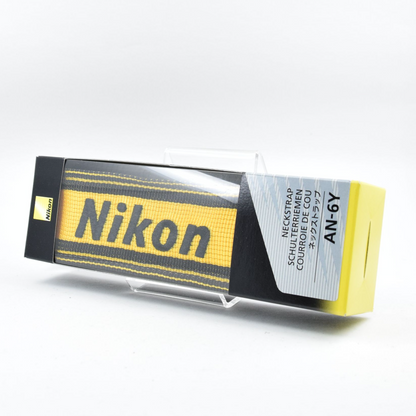 [Brand New] Nikon AN-6Y Wide Neck Strap Genuine Yellow For SLR DSLR #501031