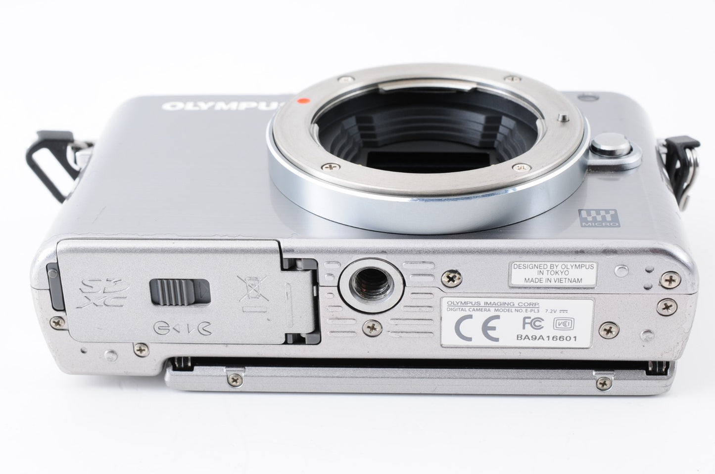 [MINT] Olympus PEN Lite E-PL3 Silver Digital Camera w/ 14-42mm Lens & Flash #296