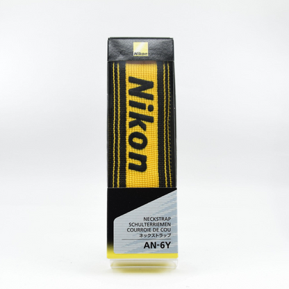 [Brand New] Nikon AN-6Y Wide Neck Strap Genuine Yellow For SLR DSLR #501031