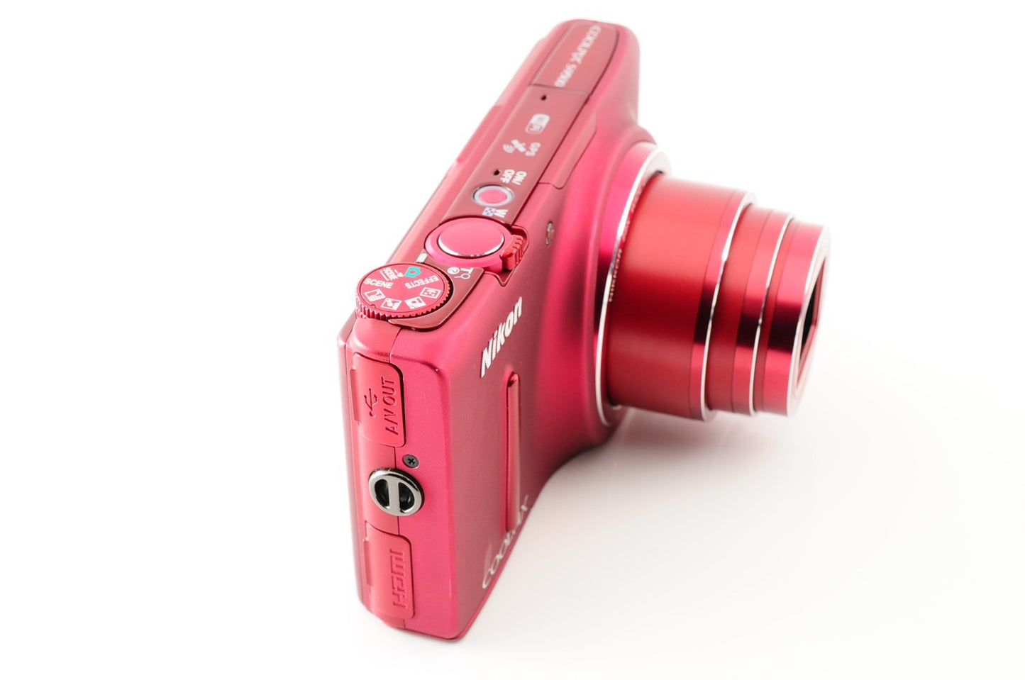 [MINT] Nikon CoolPix S9500 Red 18.1MP Digital Camera from Japan #114