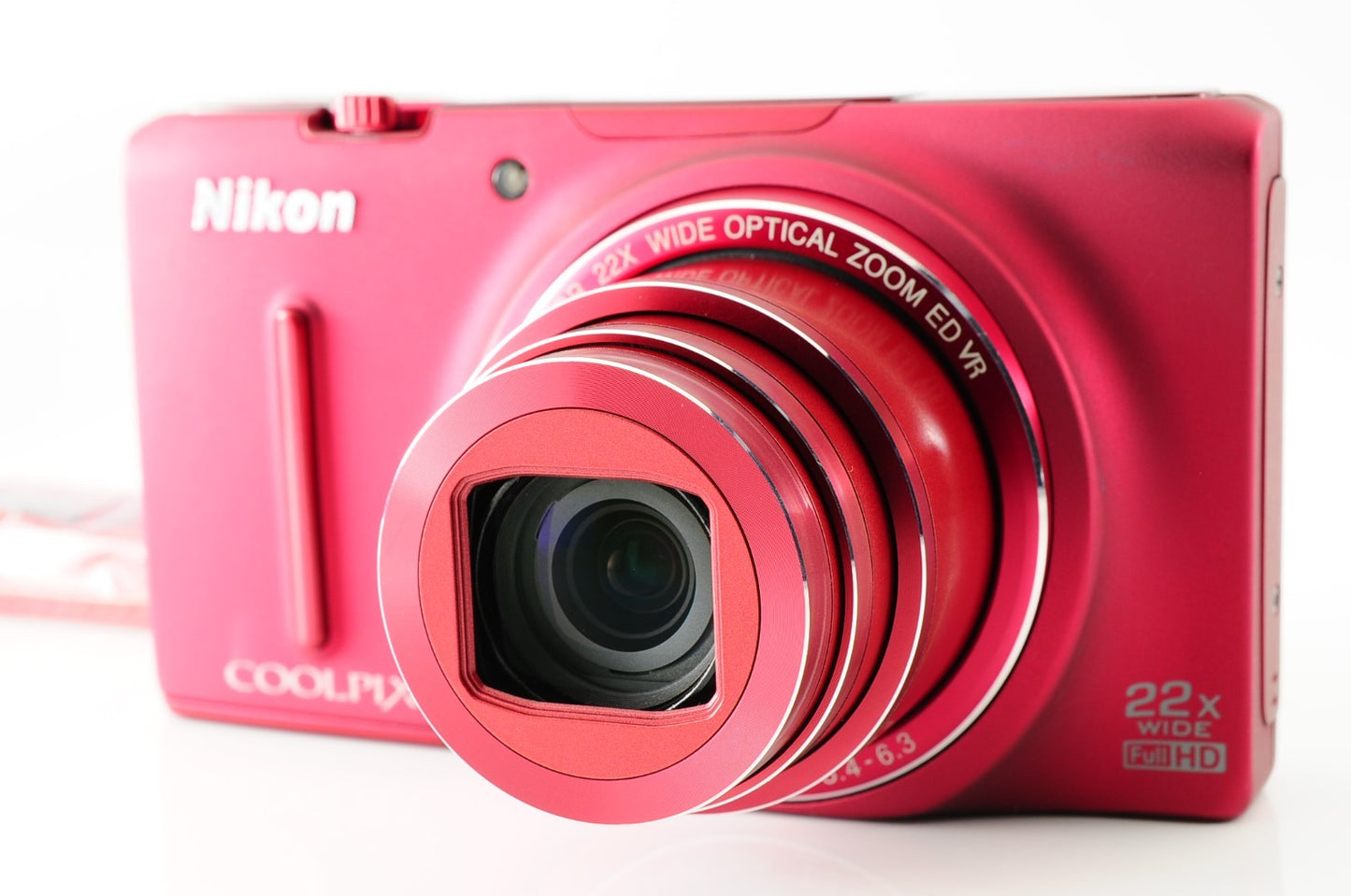 [MINT] Nikon CoolPix S9500 Red 18.1MP Digital Camera from Japan #114