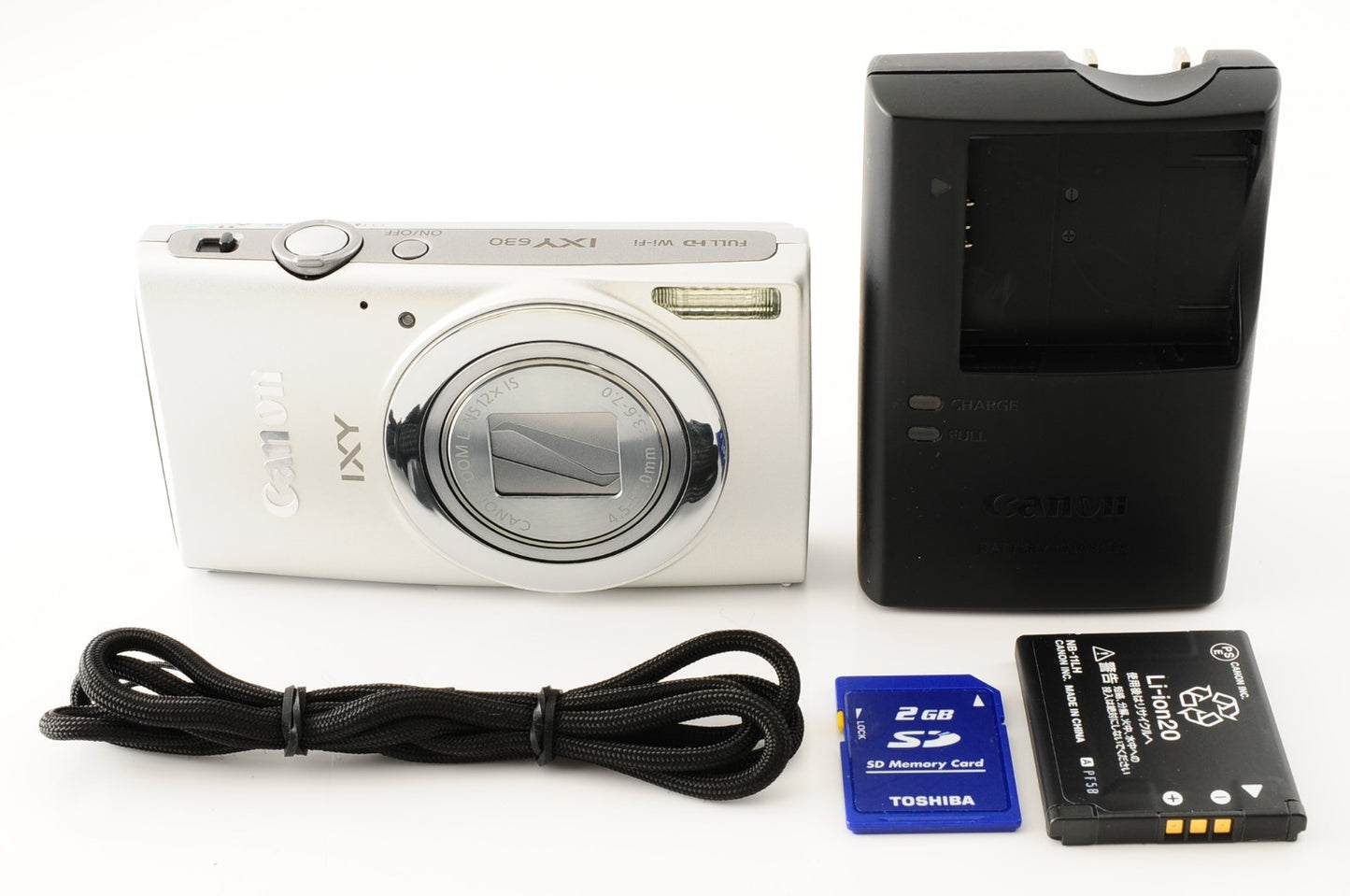 [Near MINT] Canon IXY 630 PowerShot ELPH 340 HS Silver Digital Camera #115