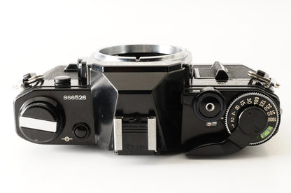 [Excellent] Canon AE-1 Black 35mm SLR Film Camera FD 50mm f1.4 S.S.C. Lens #345