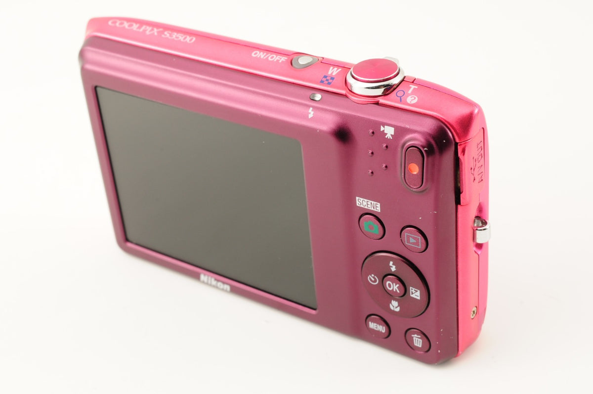 [MINT] Nikon Coolpix S3500 Pink Compact 20.0MP Digital Camera from Japan #137