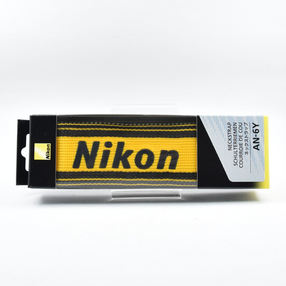 [Brand New] Nikon AN-6Y Wide Neck Strap Genuine Yellow For SLR DSLR #501031