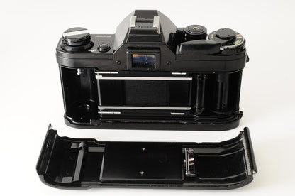 [Excellent] Canon AE-1 Black 35mm SLR Film Camera FD 50mm f1.4 S.S.C. Lens #345