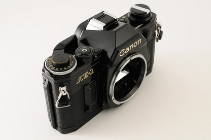 [Excellent] Canon AE-1 Black 35mm SLR Film Camera FD 50mm f1.8 S.C. Lens #347