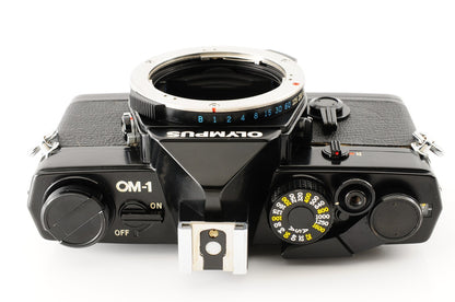 [Near MINT] Olympus OM-1 35mm Black Film Camera F.Zuiko 50mm f/1.8 Lens #123
