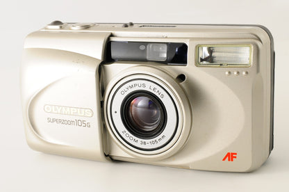 [Excellent] Olympus Superzoom 105G 35mm Point & Shoot Film Camera Japan #415