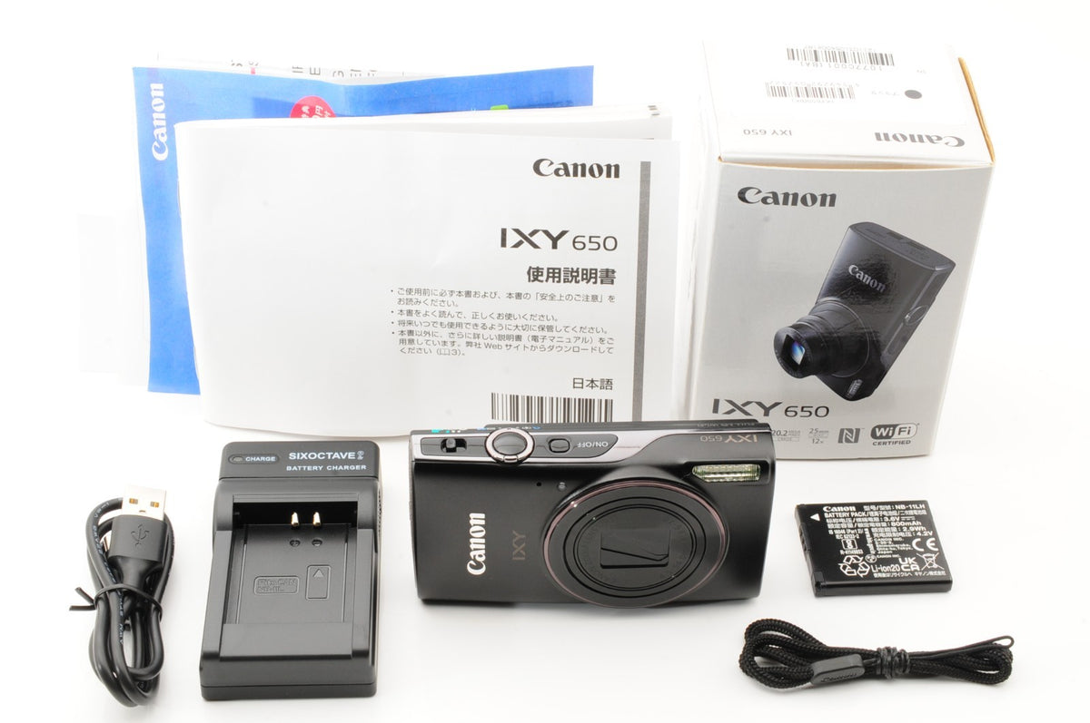 [Near MINT] Canon IXY 650 Black PowerShot ELPH 360 HS Digital Camera #1246