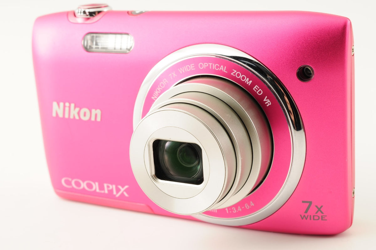 [MINT] Nikon Coolpix S3500 Pink Compact 20.0MP Digital Camera from Japan #137