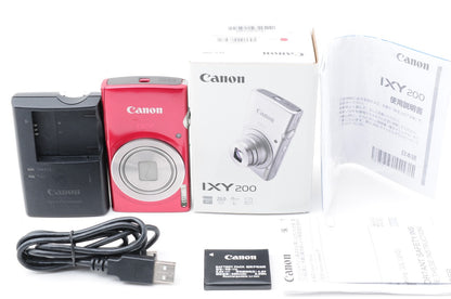 [Near MINT] Canon IXY 200 PowerShot ELPH 185 Red Digital Camera from Japan #170