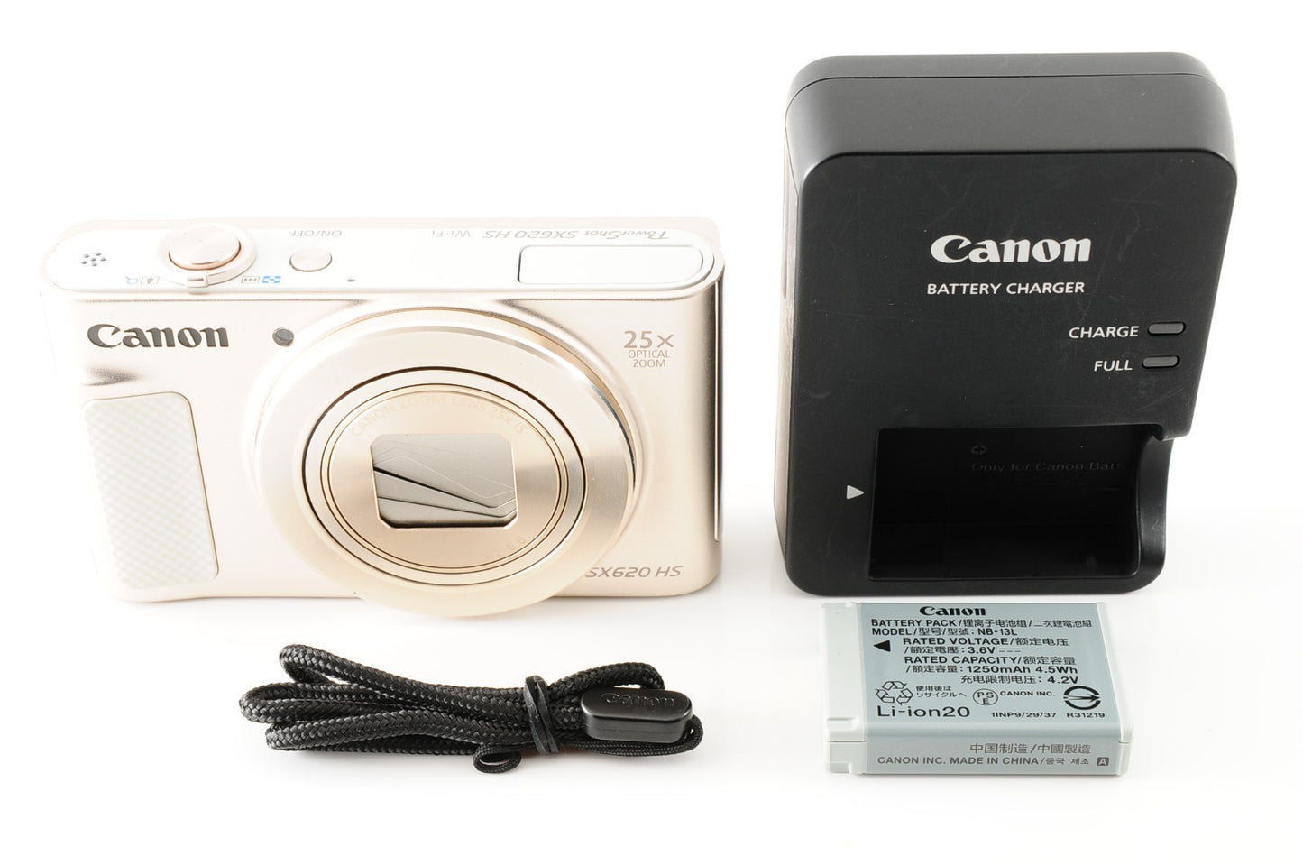 [MINT] Canon PowerShot SX620 HS White 20.2MP Digital Camera from JAPAN #120