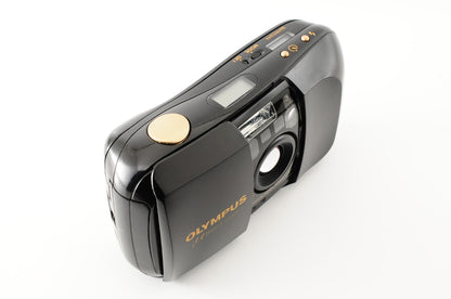 [Excellent] Olympus Î¼ mju Panorama Black 35mm Point & Shoot Camera Japan #376