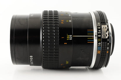 [Excellent] Nikon Ai-S Micro-Nikkor 55mm f/2.8 Manual Focus Macro Lens F #217
