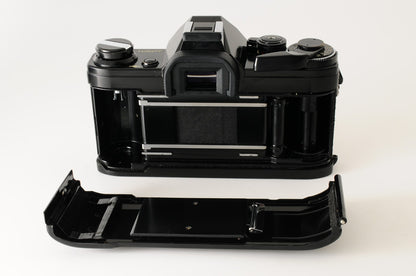 [Excellent] Canon AE-1 Black 35mm SLR Film Camera FD 50mm f1.8 S.C. Lens #347