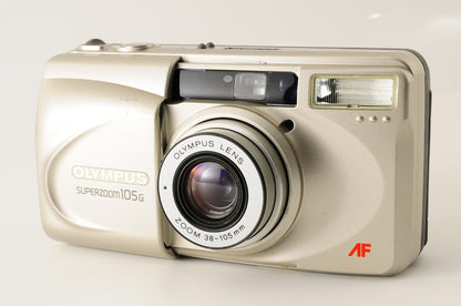 [Excellent] Olympus Superzoom 105G 35mm Point & Shoot Film Camera Japan #415