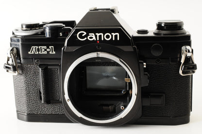 [Excellent] Canon AE-1 Black 35mm SLR Film Camera FD 50mm f1.4 S.S.C. Lens #345