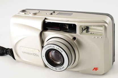 [Excellent] Olympus Superzoom 105G 35mm Point & Shoot Film Camera Japan #399