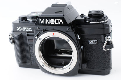 [Near MINT] Minolta X-700 Black SLR Film Camera MD Rokkor 50mm f/1.7 Lens #363