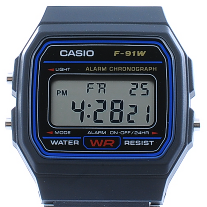 [Brand New] Casio F-91W-1JH Black Light Men's Standard Digital Wristwatch