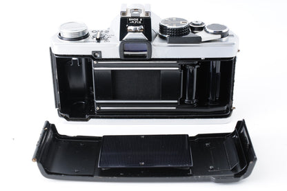 [Near MINT] Olympus OM-2 Silver 35mm Film Camera G.Zuiko 50mm f/1.4 Lens #358