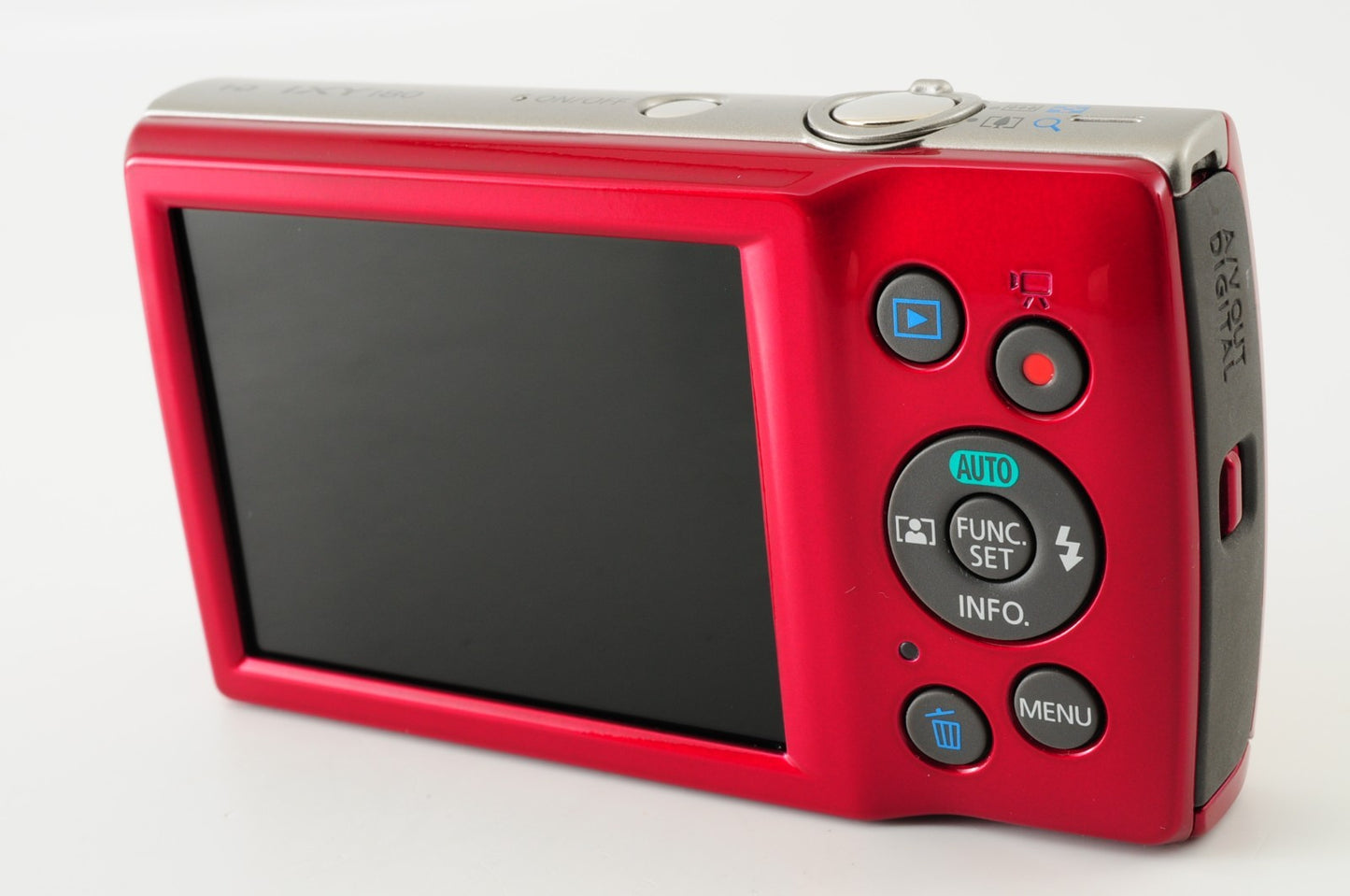 [Near MINT] Canon IXY 180 Red PowerShot ELPH 180 Digital Camera Japan #369
