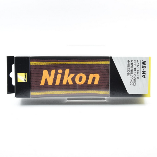 [Brand New] Nikon AN-6W Wide Neck Strap Genuine Brown For SLR DSLR Japan #240037