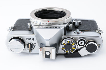 [Excellent] Olympus OM-1 35mm Silver Film Camera F.Zuiko 50mm f/1.8 Lens #357