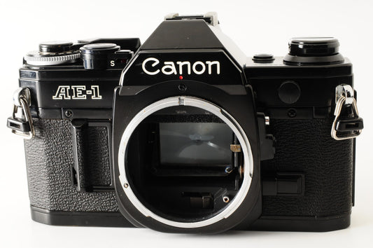 [Excellent] Canon AE-1 Black 35mm SLR Film Camera FD 50mm f1.4 S.S.C. Lens #345