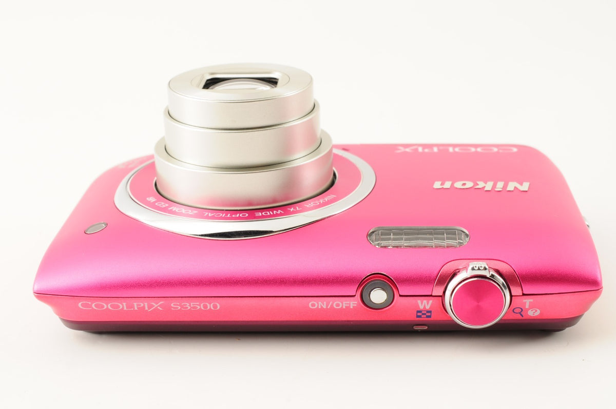 [MINT] Nikon Coolpix S3500 Pink Compact 20.0MP Digital Camera from Japan #137