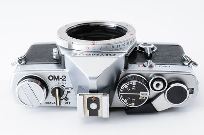 [Near MINT] Olympus OM-2 Silver 35mm Film Camera G.Zuiko 50mm f/1.4 Lens #358