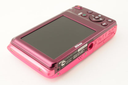 [MINT] Nikon Coolpix S3500 Pink Compact 20.0MP Digital Camera from Japan #137