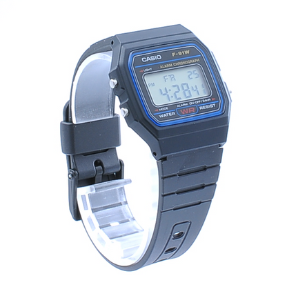 [Brand New] Casio F-91W-1JH Black Light Men's Standard Digital Wristwatch