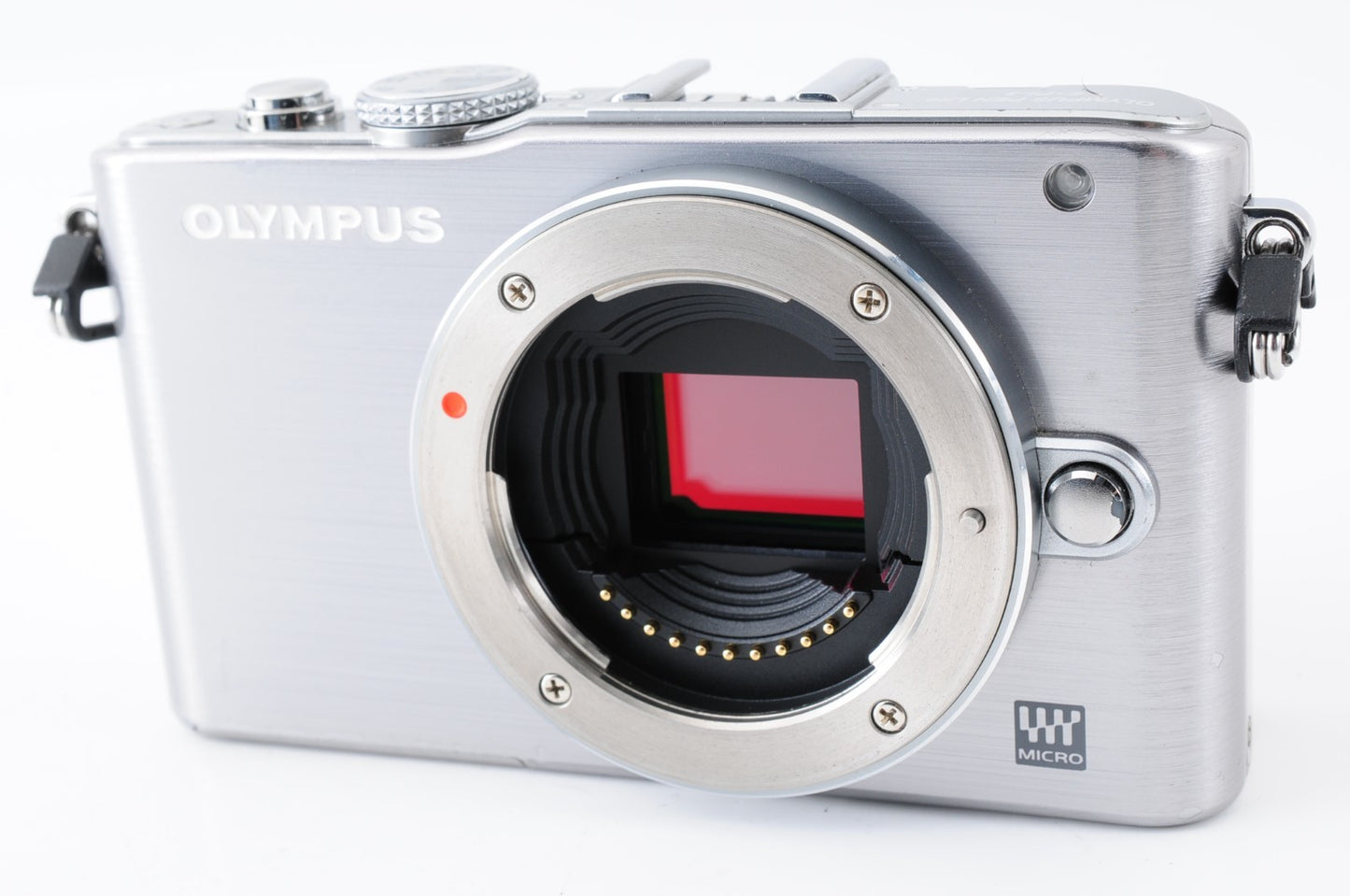 [MINT] Olympus PEN Lite E-PL3 Silver Digital Camera w/ 14-42mm Lens & Flash #296