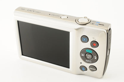 [Near MINT] Canon IXY 180 Silver PowerShot ELPH 180 Digital Camera Japan #202