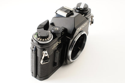 [Excellent] Canon AE-1 Black 35mm SLR Film Camera FD 50mm f1.4 S.S.C. Lens #345