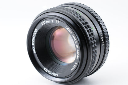 [Near MINT] Minolta X-700 Black SLR Film Camera MD Rokkor 50mm f/1.7 Lens #363