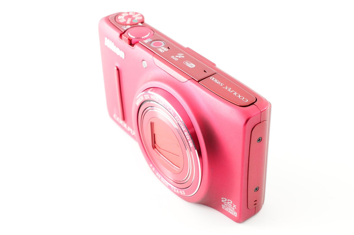 [MINT] Nikon CoolPix S9500 Red 18.1MP Digital Camera from Japan #114