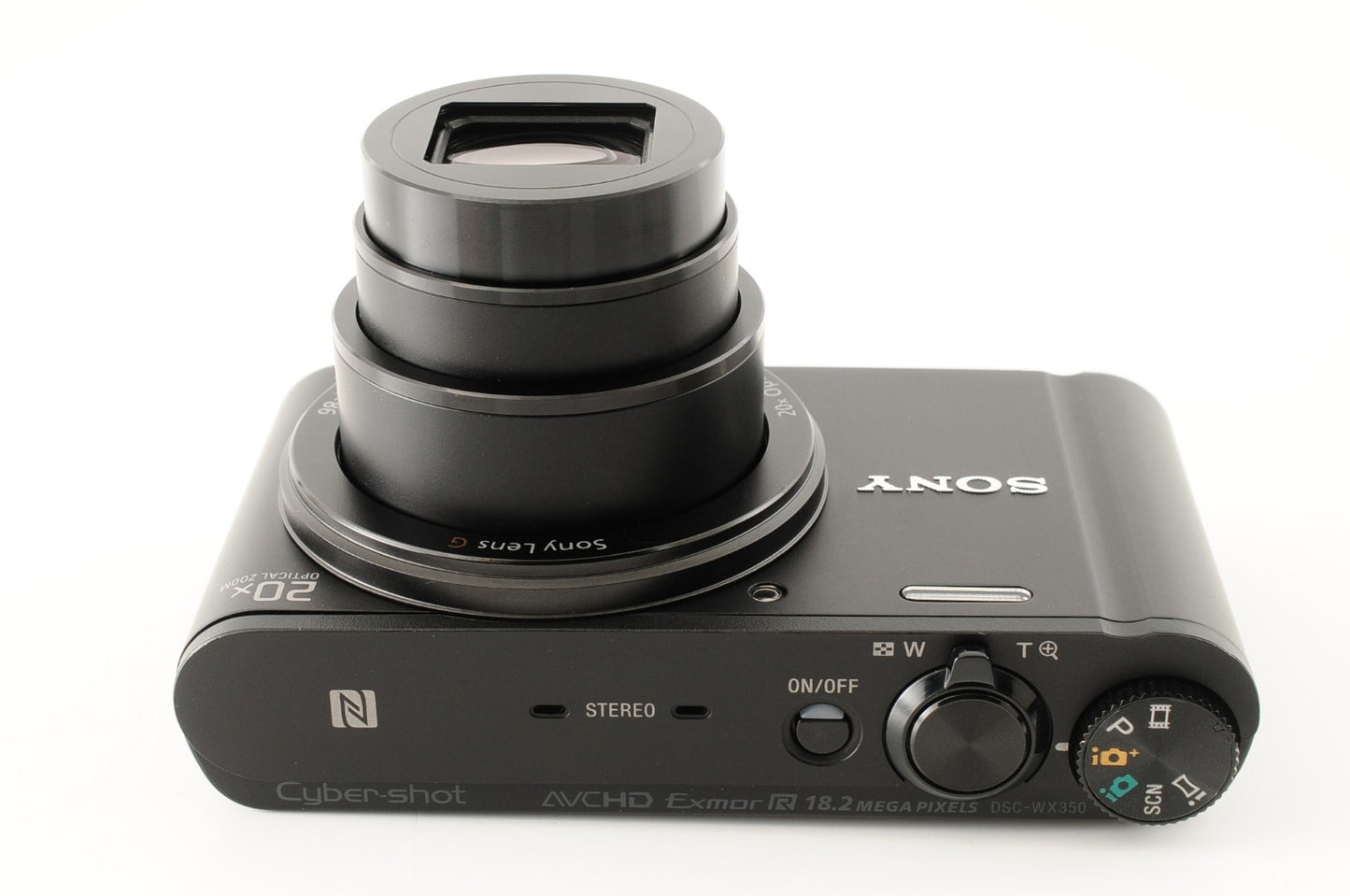 [Near MINT] Sony Cyber-shot DSC-WX350 18.2MP Digital Camera Black Wi-Fi #283