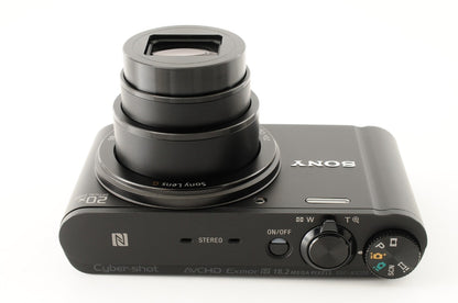 [Near MINT] Sony Cyber-shot DSC-WX350 18.2MP Digital Camera Black Wi-Fi #283