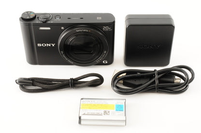 [Near MINT] Sony Cyber-shot DSC-WX350 18.2MP Digital Camera Black Wi-Fi #283